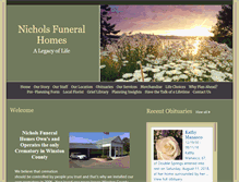 Tablet Screenshot of nicholsfuneralhomes.com